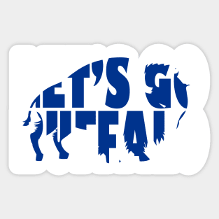 Let's Go Buffalo! Blue Buffalo Sticker